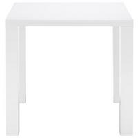 Esstisch in Weiss Hochglanz - Weiss, Modern, Holzwerkstoff (80/75/80cm) - Based