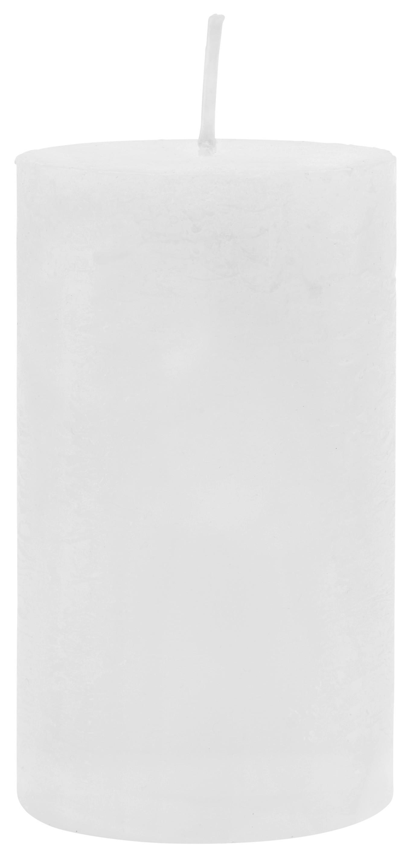 BOUGIE PILIER LIA - blanc, MODERN (6,8/12cm) - Based