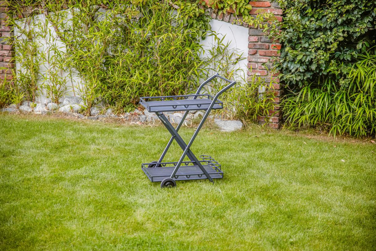 GARTEN-SERVIERWAGEN TOULOUSE - Grau, Basics, Metall (69/54/87cm) - Gardenson