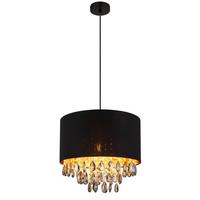 Viseća Svjetiljka Coletta - siva/prozirno, Konvencionalno, staklo/metal (40/120cm) - Globo