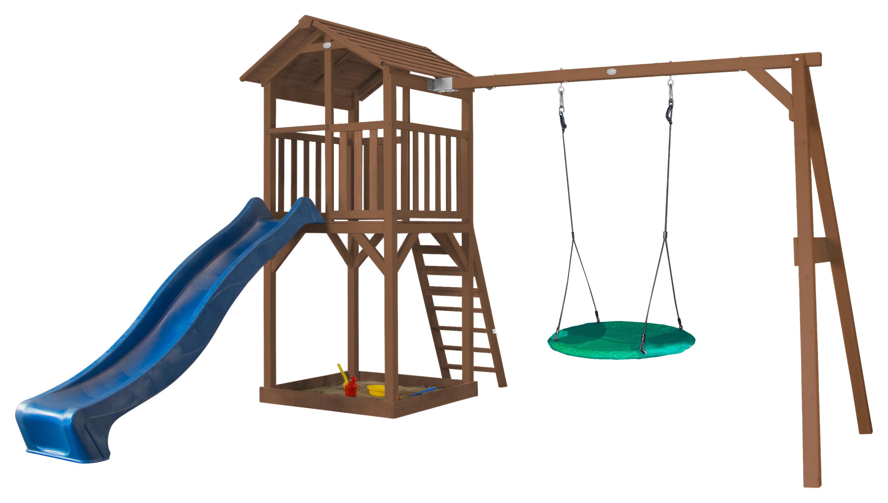 Spielhaus Axi Beach Tower - Blau/Braun, KONVENTIONELL, Holz (356,6/241,9/349cm) - Ambia Garden