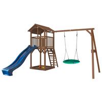 Spielhaus Axi Beach Tower - Blau/Braun, KONVENTIONELL, Holz (356,6/241,9/349cm) - Ambia Garden