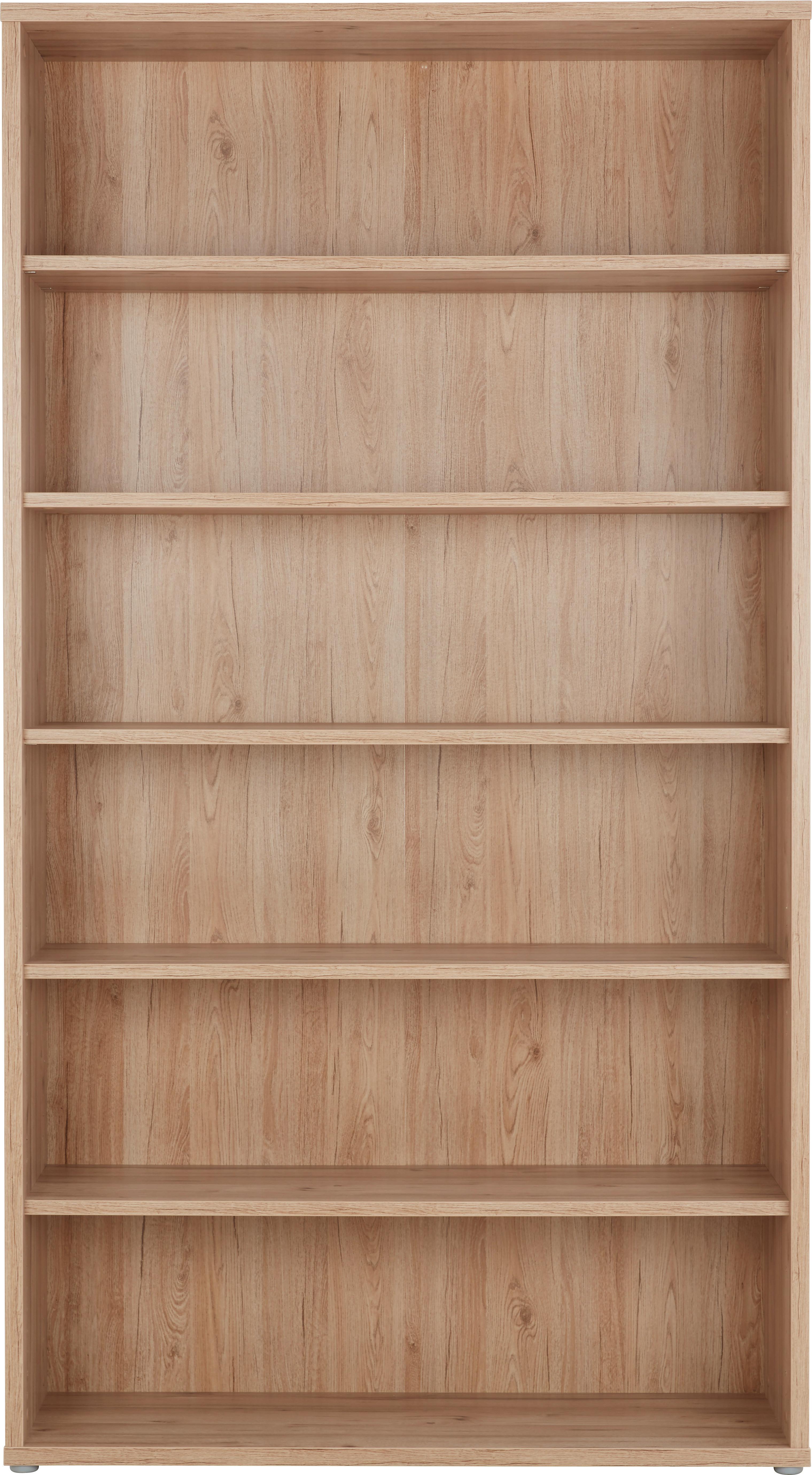 Etajeră Ducato - culoare lemn stejar, Modern, plastic/metal (120/217/40cm) - Premium Living