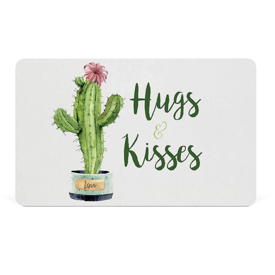 Daska Za Rezanje Hugs & Kisses - zelena, Modern (23,3/14,3/0,2cm)