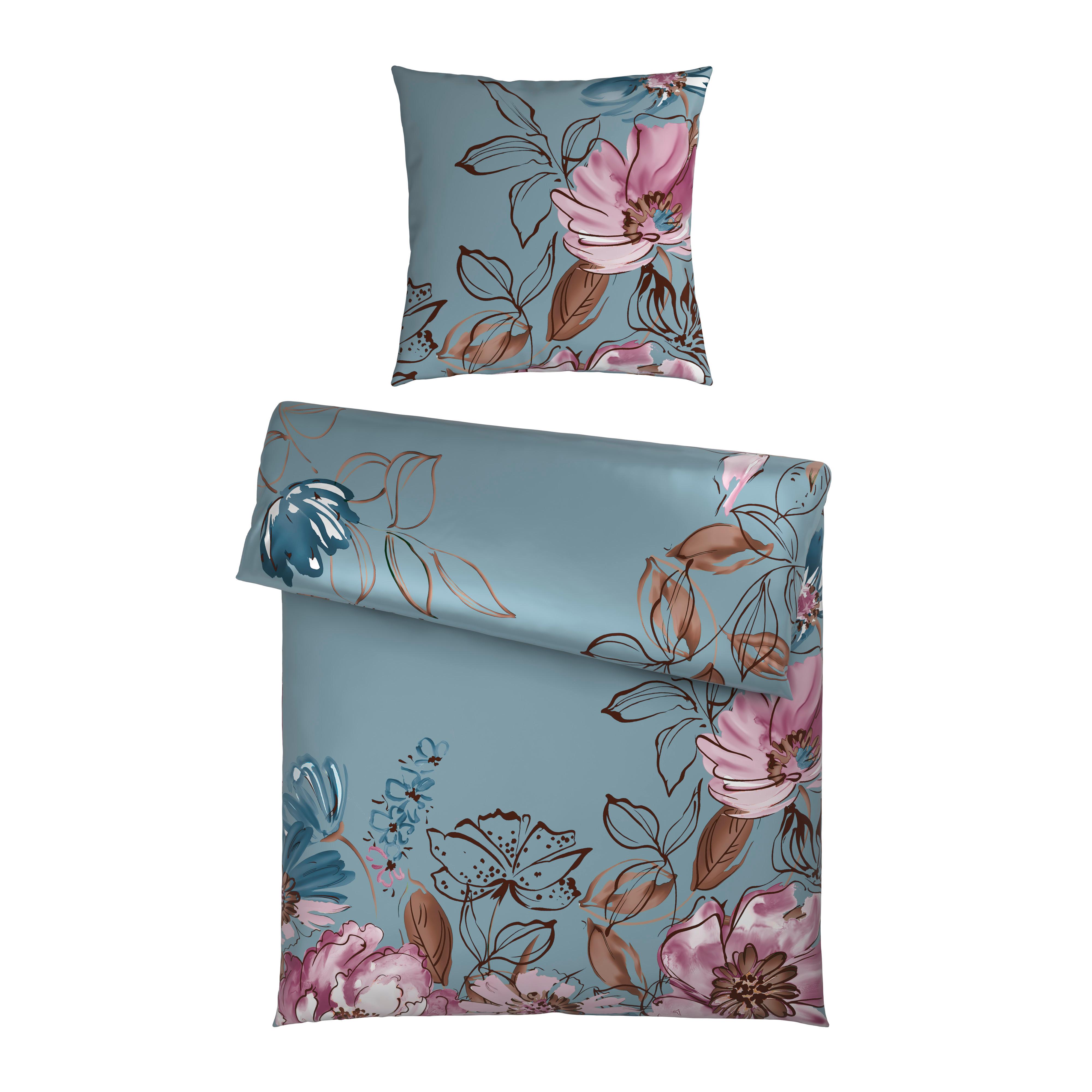 Bettwäsche Toulon XL Blau ca. 155x220cm - Blau, MODERN, Textil (155/220cm) - Mömax
