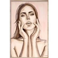 BILD STL-DE-ROUW-001-80X120-AKVELT - Hellbraun/Altrosa, Basics, Holz/Kunststoff (80/120/10cm)