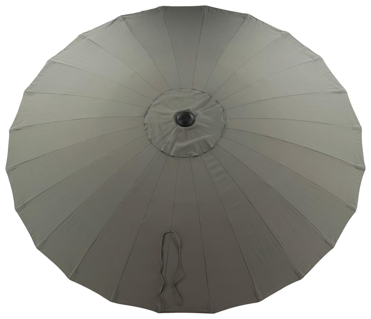 Sonnenschirm Palmetto ca. 270x270 Grau - Grau, KONVENTIONELL (270/270cm) - Gardenson