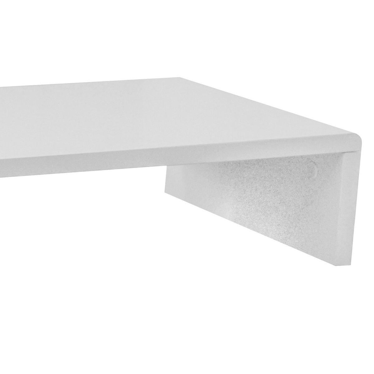 Tv-rátét Fehér Aktion - fehér, Modern, faalapú anyag (70/12,8/35cm)