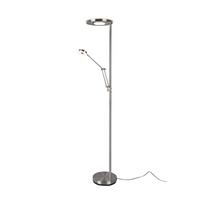 LED-Stehleuchte Barrie Nickelfarben max. 32 Watt - Nickelfarben, Design, Metall (181/30cm) - Trio Leuchten
