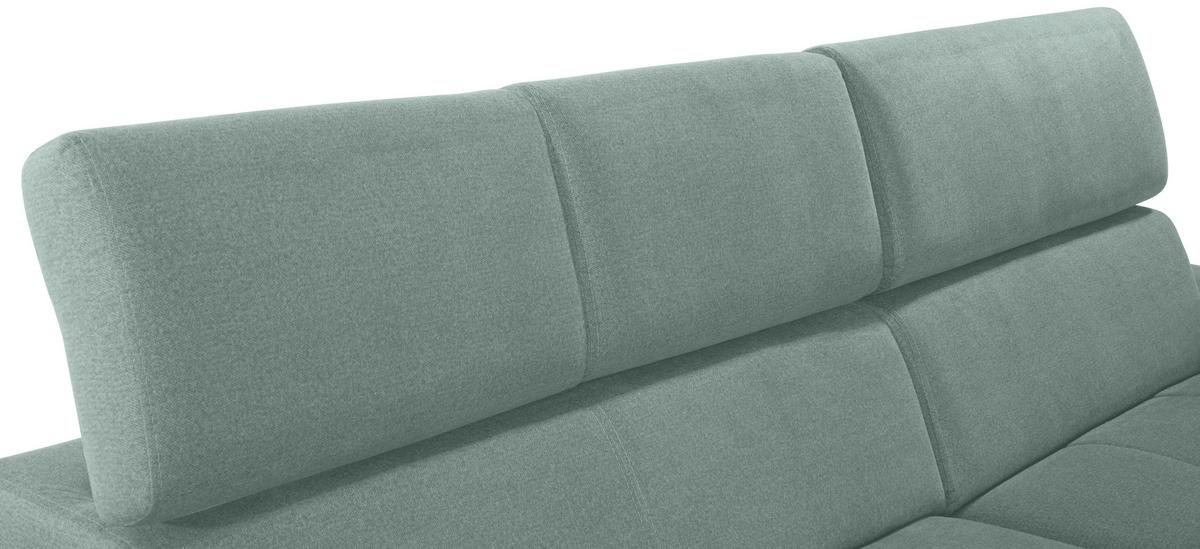 Kutna Garnitura Perry - srebrne boje/zelena, Design, tekstil/drvo (292/183cm) - Modern Living