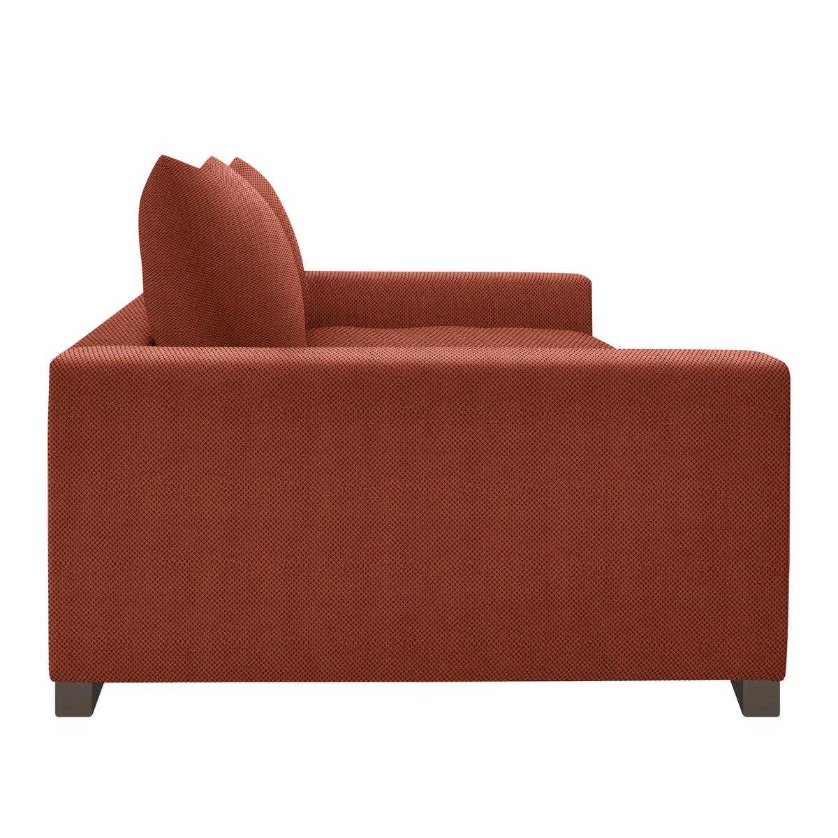 Megasofa Pedro Terracotta - Terracotta, MODERN, Holz/Holzwerkstoff (261/83/124cm) - Mömax