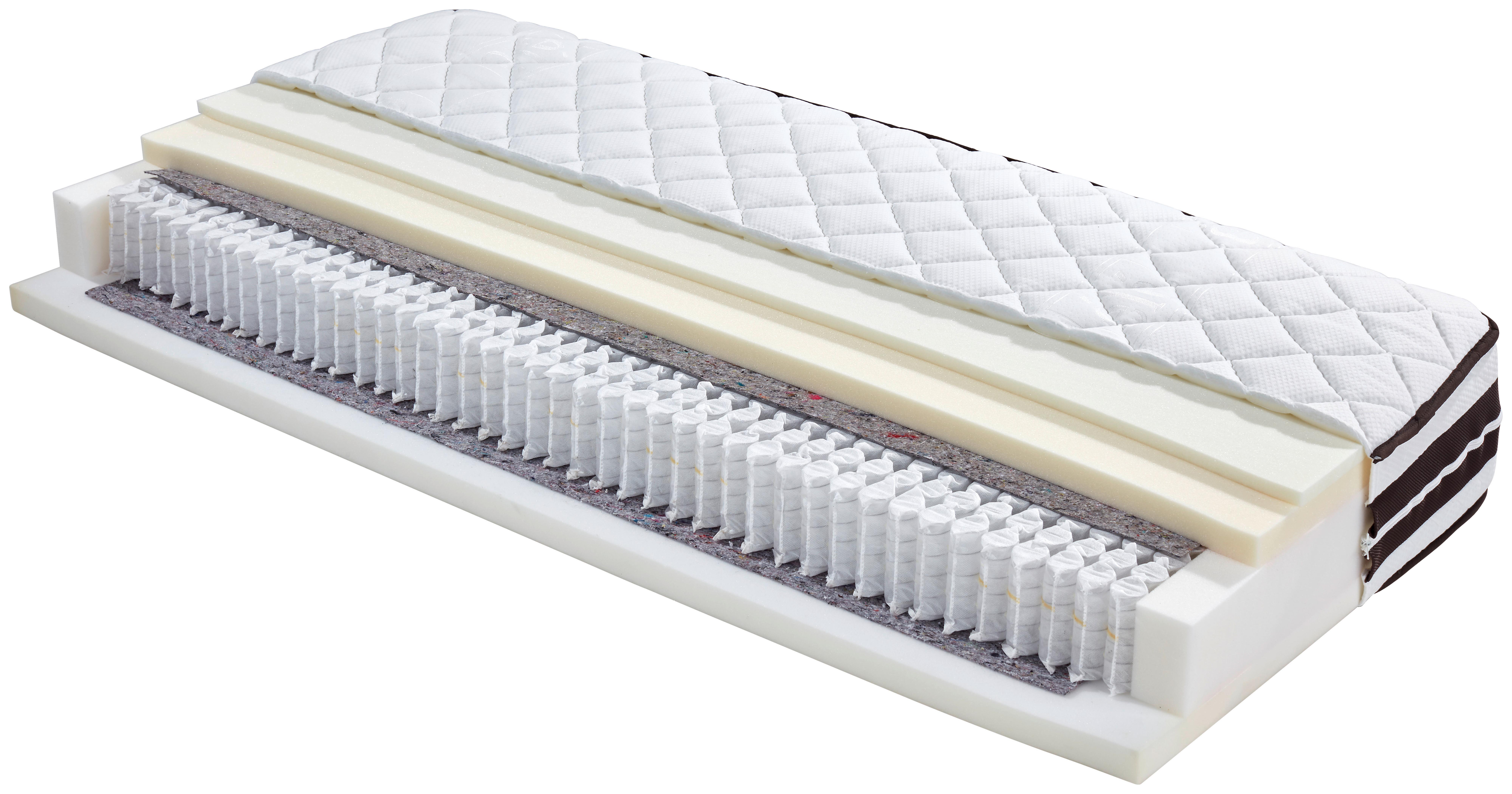 Madrac S Džep. Opruž. Jezgrom Cecile H2/h3 - bijela, tekstil (160/200cm) - Ele