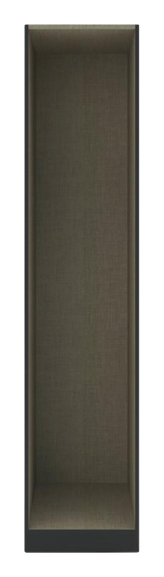 Korpus Omare Za Oblačila Unit - antracit, Moderno, leseni material (45,6/210/56,5cm) - Based
