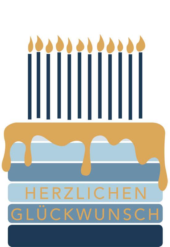 Glückwunschkarte Kupfergold aus Papier - Multicolor, Basics, Papier (17,5/24cm)