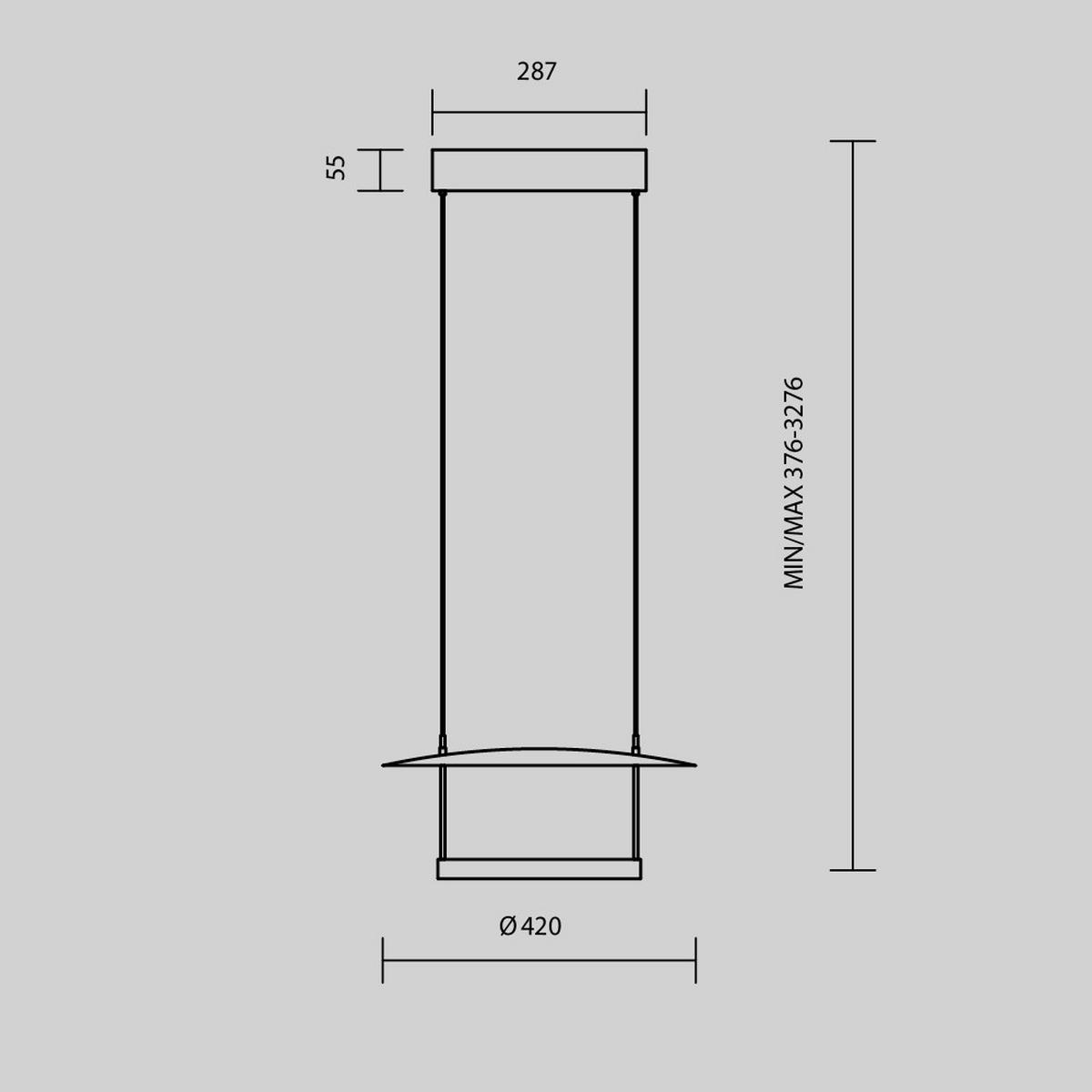 Pendelleuchte Mod280pl-L23b3k1 - Weiss/Schwarz, Design, Metall (42/327.6cm) - MAYTONI