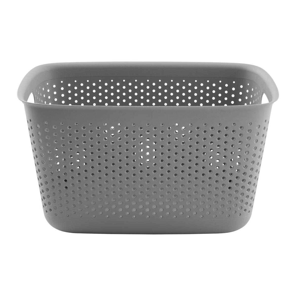 Coșuleț pentru depozitare Maja - cca. 17L - gri, Modern, plastic (39/29/22cm) - Mömax