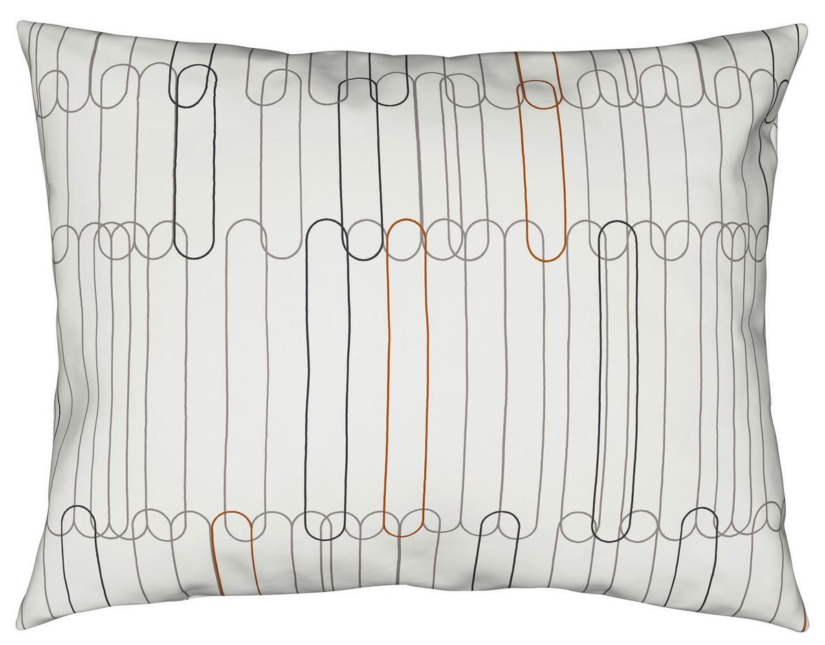 BETTWÄSCHESET CHAINS - Weiss/Cognac, Konventionell, Textil (160/210cm) - Modern Living