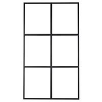 TRENNWAND LEIF - Schwarz, MODERN, Glas/Metall (120/210/2cm) - P & B