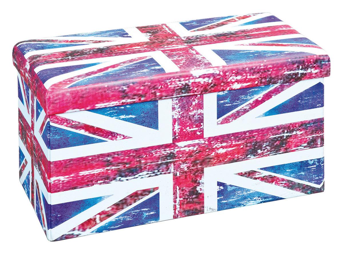 Faltbox in Multicolor - Blau/Rot, Basics, Textil (76/38/38cm) - MID.YOU