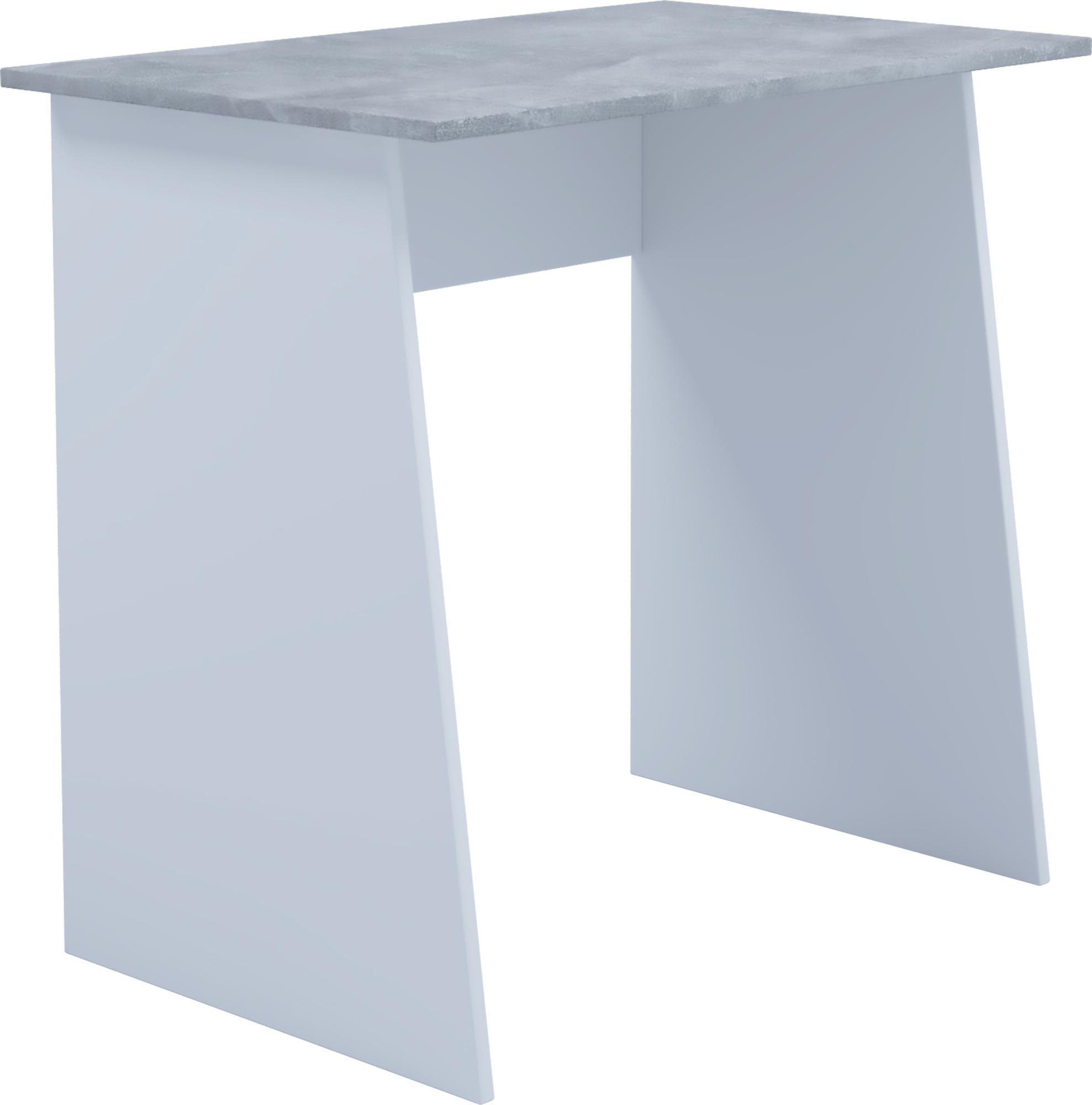 Schreibtisch ''Masola Mini'', in Grau/Weiß - Weiß/Grau, Basics, Holzwerkstoff (80/50/74cm) - MID.YOU