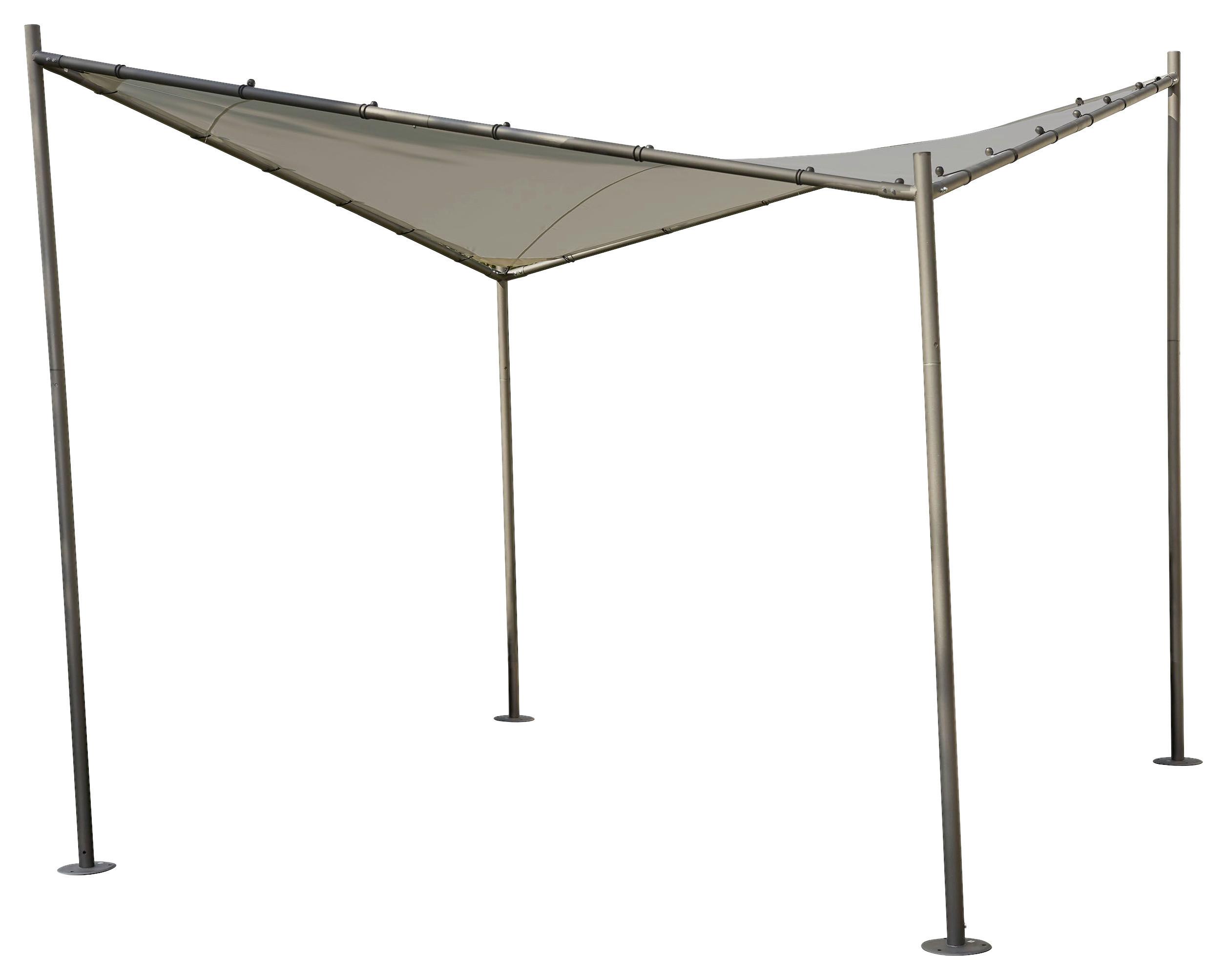 Pavillon Berlino 300x300 cm - Hellgrau, KONVENTIONELL, Textil (300/209/300cm) - Siena Garden