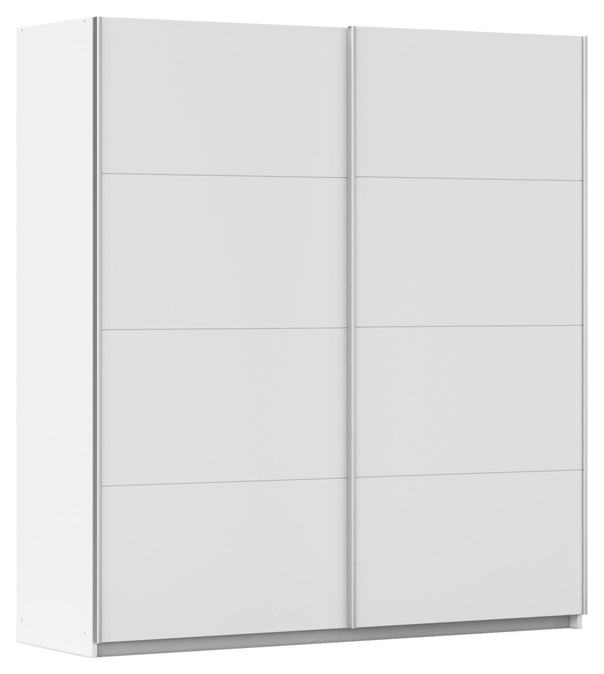 Ormar S Kliznim Vratima Subito - bijela/boje aluminija, Moderno, drvni materijal/metal (181/197/61cm) - Modern Living