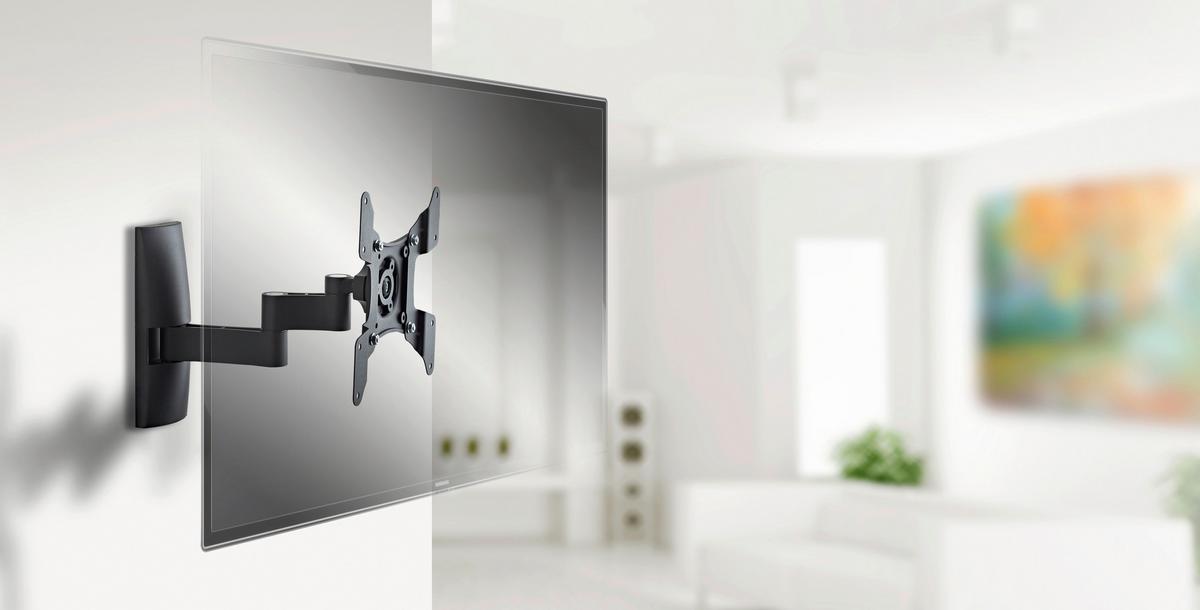 Stenski Nosilec Za Tv Ts 3, Črna, 20 Cm - črna, Konvencionalno, kovina (20/23/29cm) - MID.YOU