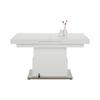 TABLE BASSE 2IN1 II - couleur inox/blanc, MODERN, matériau en bois/métal (133-170/51-77/80cm) - Mömax