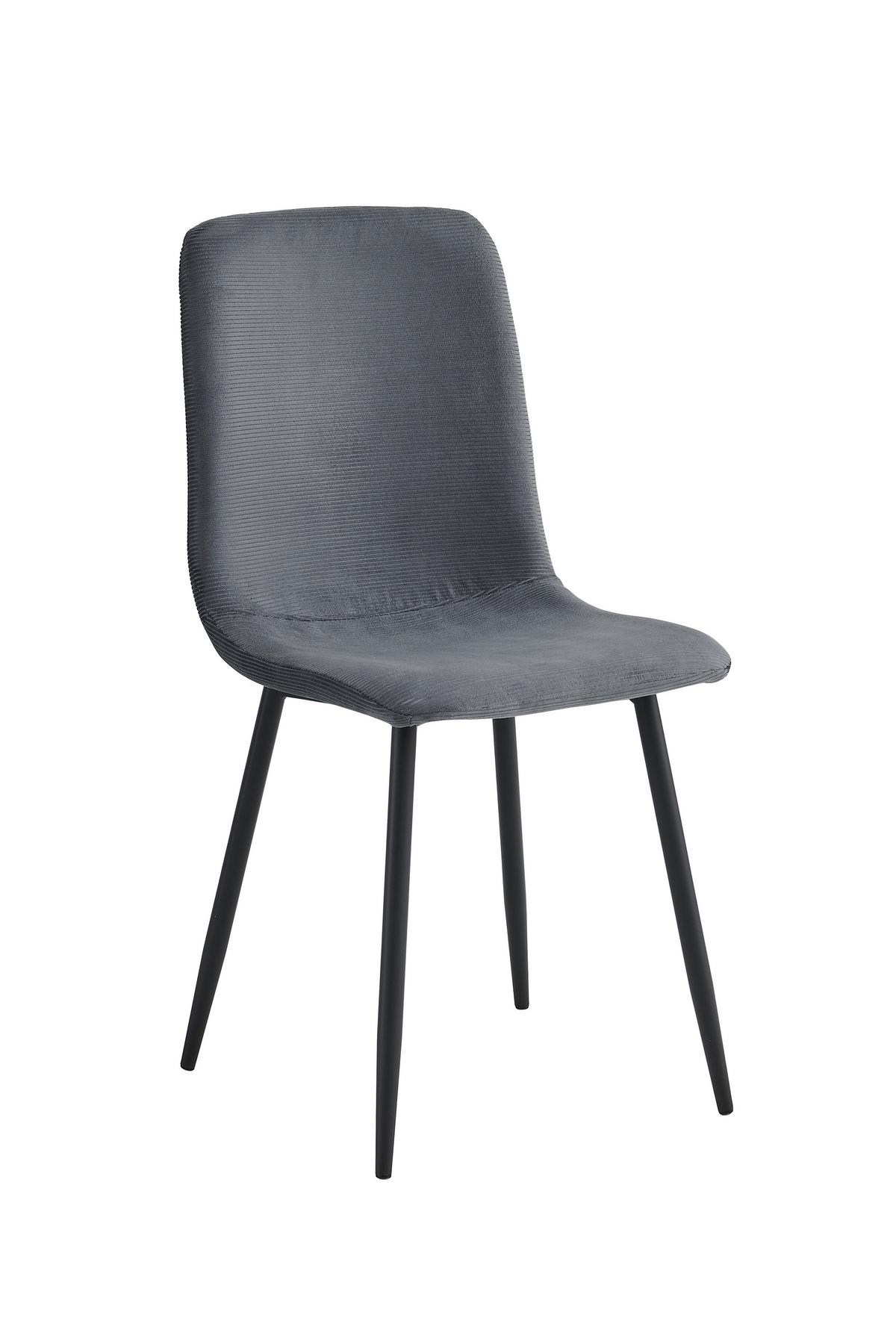 STUHL-SET LEIPZIG S 2ER-SET - Anthrazit/Schwarz, MODERN, Textil/Metall (44/92/54cm) - P & B