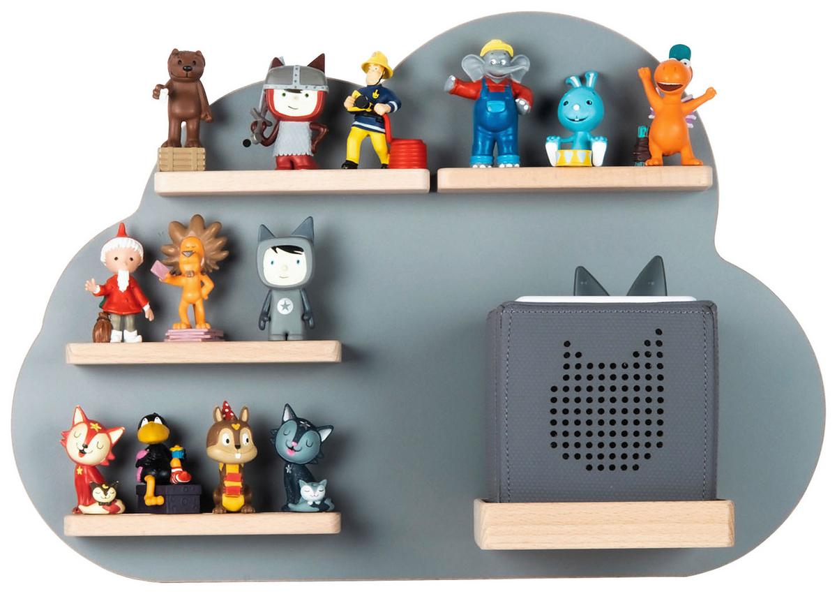 ÉTAGÈRE POUR ENFANTS BOARTI - gris, Modern, matériau de bois (48/35/19cm) - MID.YOU