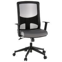 Drehstuhl Lavita Grau/Schwarz - Schwarz/Grau, MODERN, Kunststoff/Textil (57/113/44cm) - MID.YOU