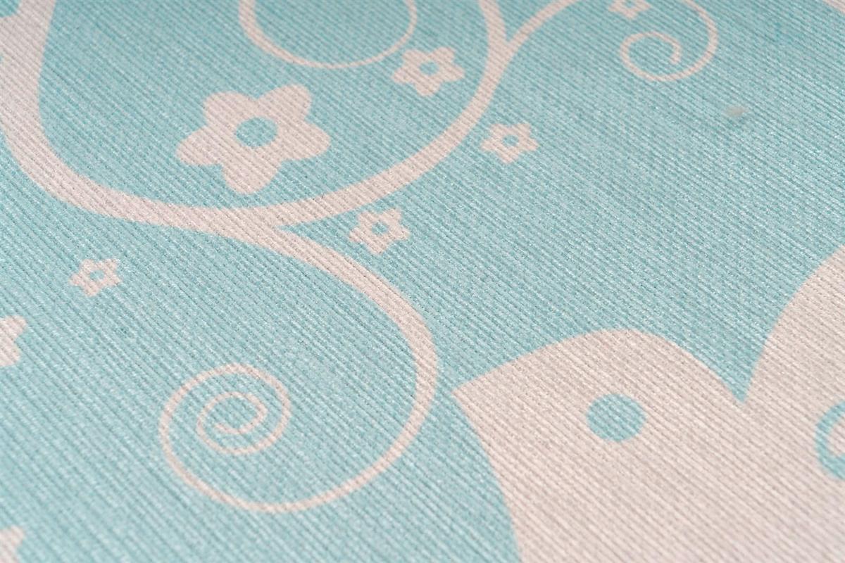 KINDERTEPPICH BAMBINI 400 MINT Ø 160CM RUND - Mintgrün, Design, Textil (160/160cm) - Kayoom