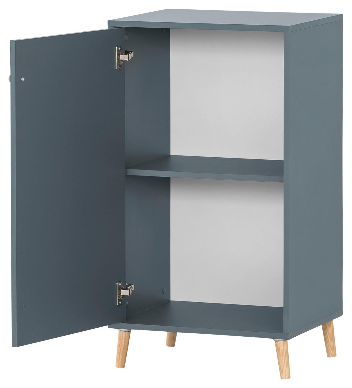 Aktenschrank Serie 500 Blau ca. 50,95x92,6x41cm - Blau, MODERN, Holzwerkstoff (50,95/92,6/41cm) - MID.YOU