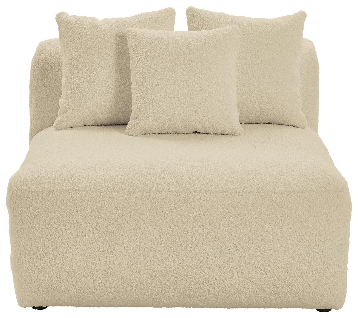 Modul Sofaelement Bloom Beige - Beige, Trend, Textil (100/70/122cm) - Livetastic