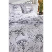 Lenjerie de pat Flora Art cca. 200x220/2X50x70 cm - lila, Modern, textil (200/220cm)