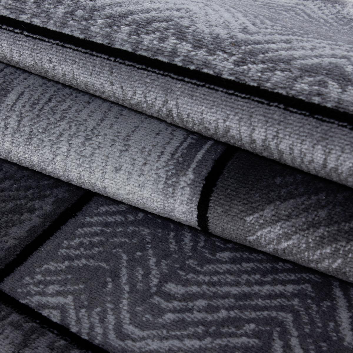 Webteppich Plus Black Schwarz ca. 160x230cm - Schwarz, KONVENTIONELL, Textil (160/230cm) - Novel