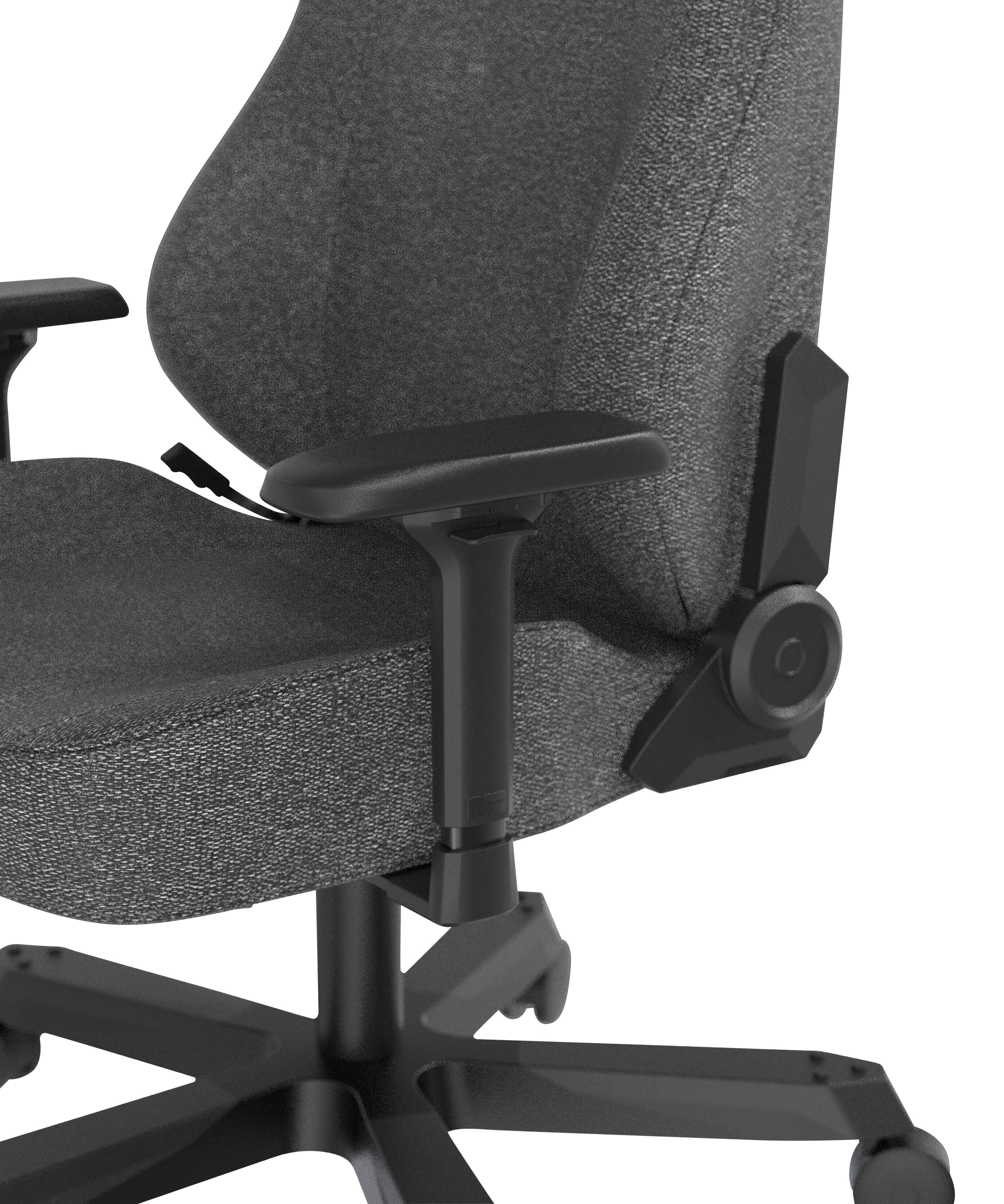 GAMINGSTOL TANK XL - svart/antracit, Modern, metall/textil (80/140/80cm) - Dxracer