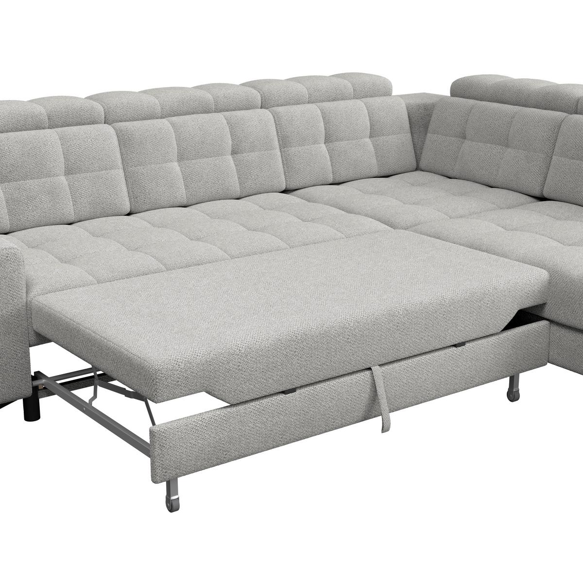 Coltar BARLETTA - gri deschis, Romantik / Landhaus, textil (289/228cm) - Luca Bessoni