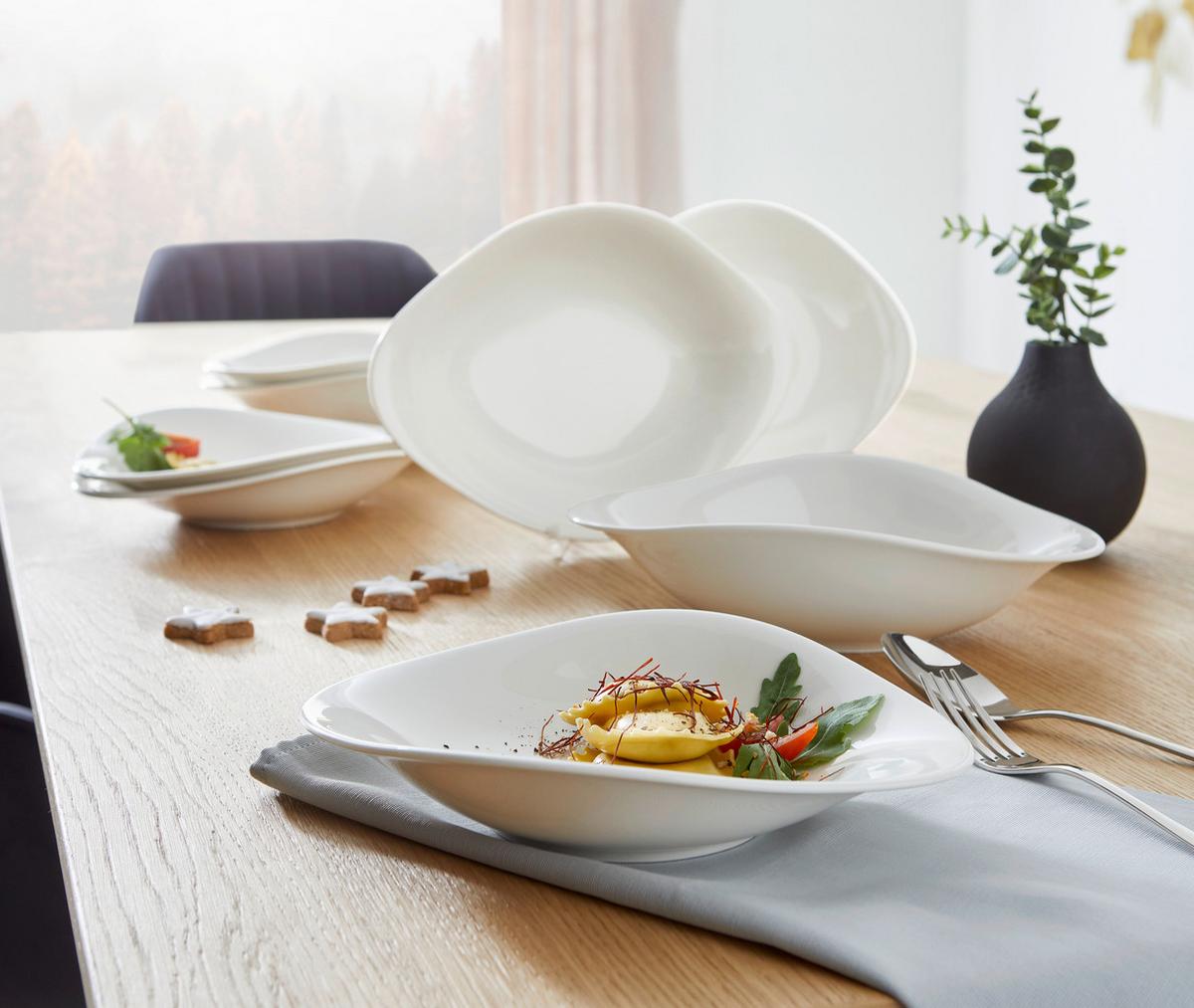 KOMPLET TALERZY DO MAKARONU 1042578472 VILLEROY & BOCH - biały, Design, ceramika (27/20cm) - Villeroy & Boch