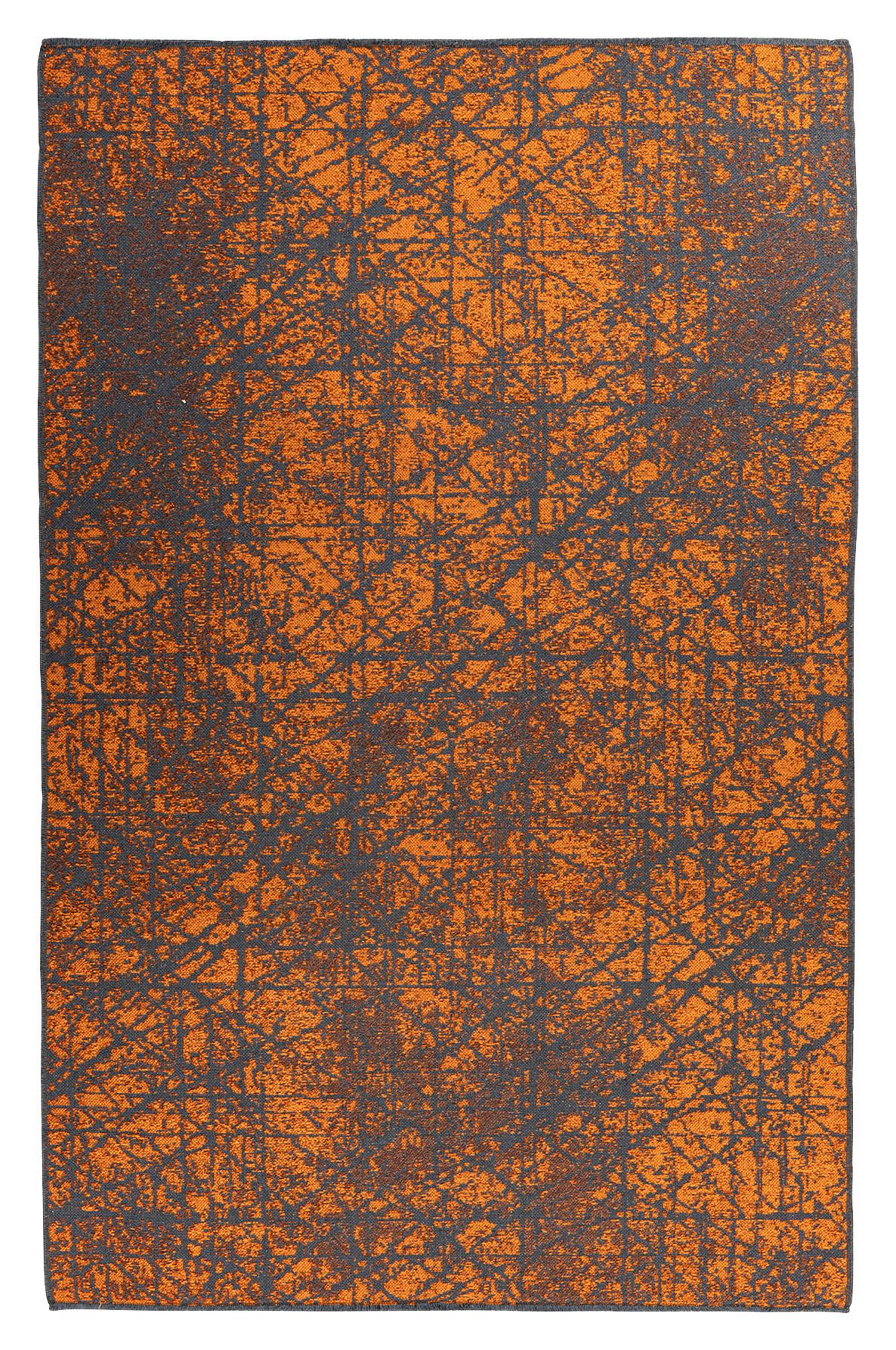 Flachwebeteppich Kalevi 200 - Orange, Konventionell, Textil (80/150cm) - Kayoom