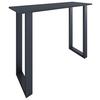 BARTISCH XONA B 140X50 - Anthrazit/Schwarz, Konventionell, Holzwerkstoff/Metall (140/102/50cm)