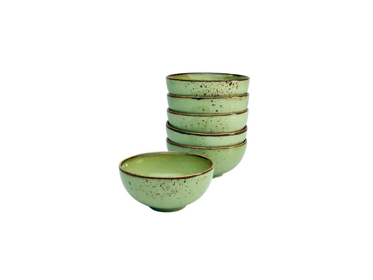 Set Skodelic Za Omake Green, 6-Delni - zelena, Trend, keramika (11,5cm) - Creatable