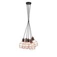Hängeleuchte Nia, max. 5x40 Watt - Schwarz/Kupferfarben, MODERN, Metall (15/127cm) - Mömax modern living