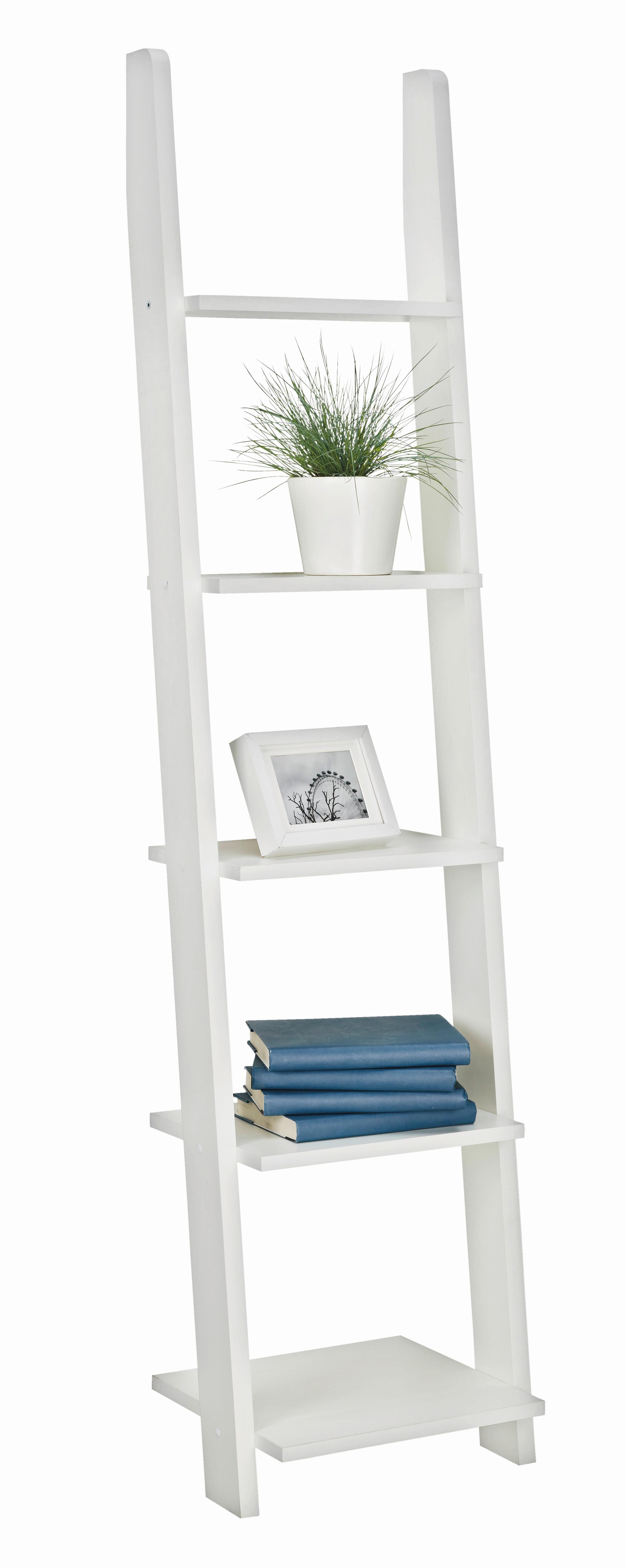 Polc 5 Polclappal Fehér Scala 40 - fehér, Konventionell, faalapú anyag (41,4/176/34,2cm)