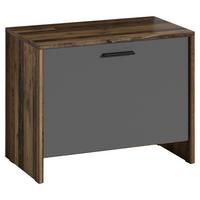 Garderobenbank Ben Alteiche/Anthrazit - Alteiche/Anthrazit, MODERN, Holzwerkstoff/Kunststoff (60/48/35cm) - MID.YOU