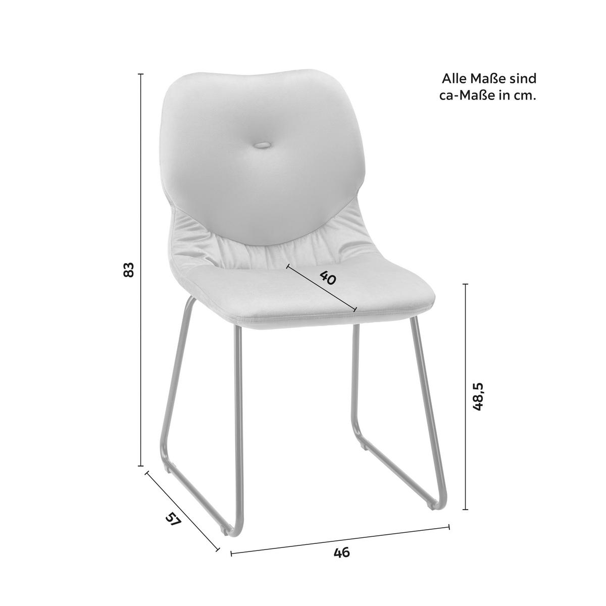KRZESŁO ALICA - niebieski/czarny, Modern, metal/drewno (46/83/57cm) - Bessagi Home