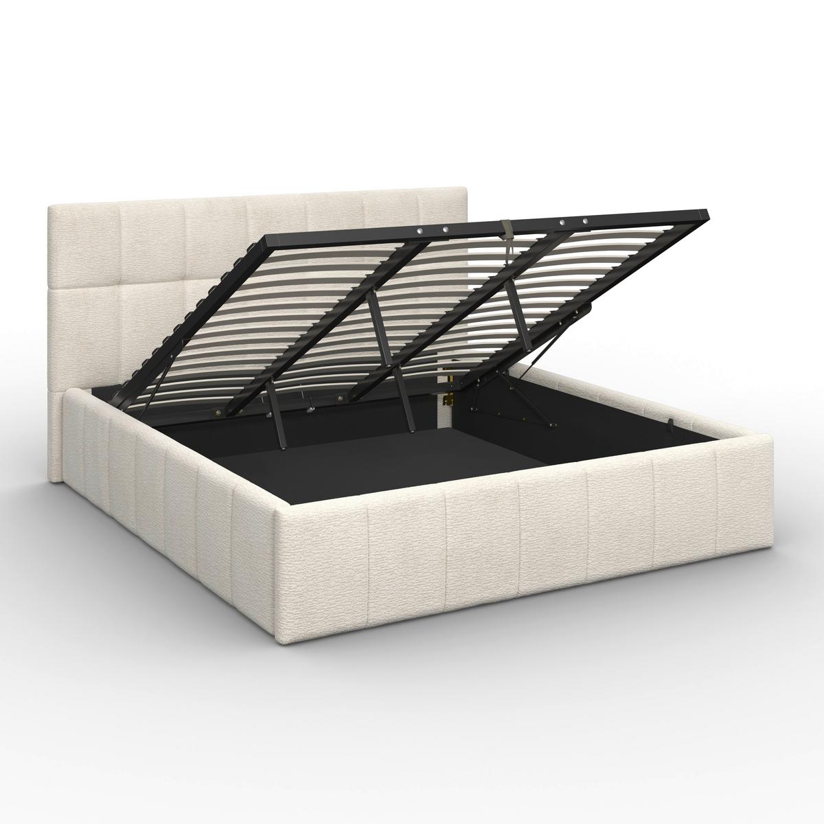 PAT TAPIțAT KAIA - bej/culoare natur, Modern, lemn/metal (180/200cm) - Bessagi Home