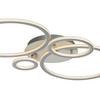LED-TAKLAMPA KLAUSE - silver/nickelfärgad, Modern, metall/plast (95/52/7,7cm) - Mömax