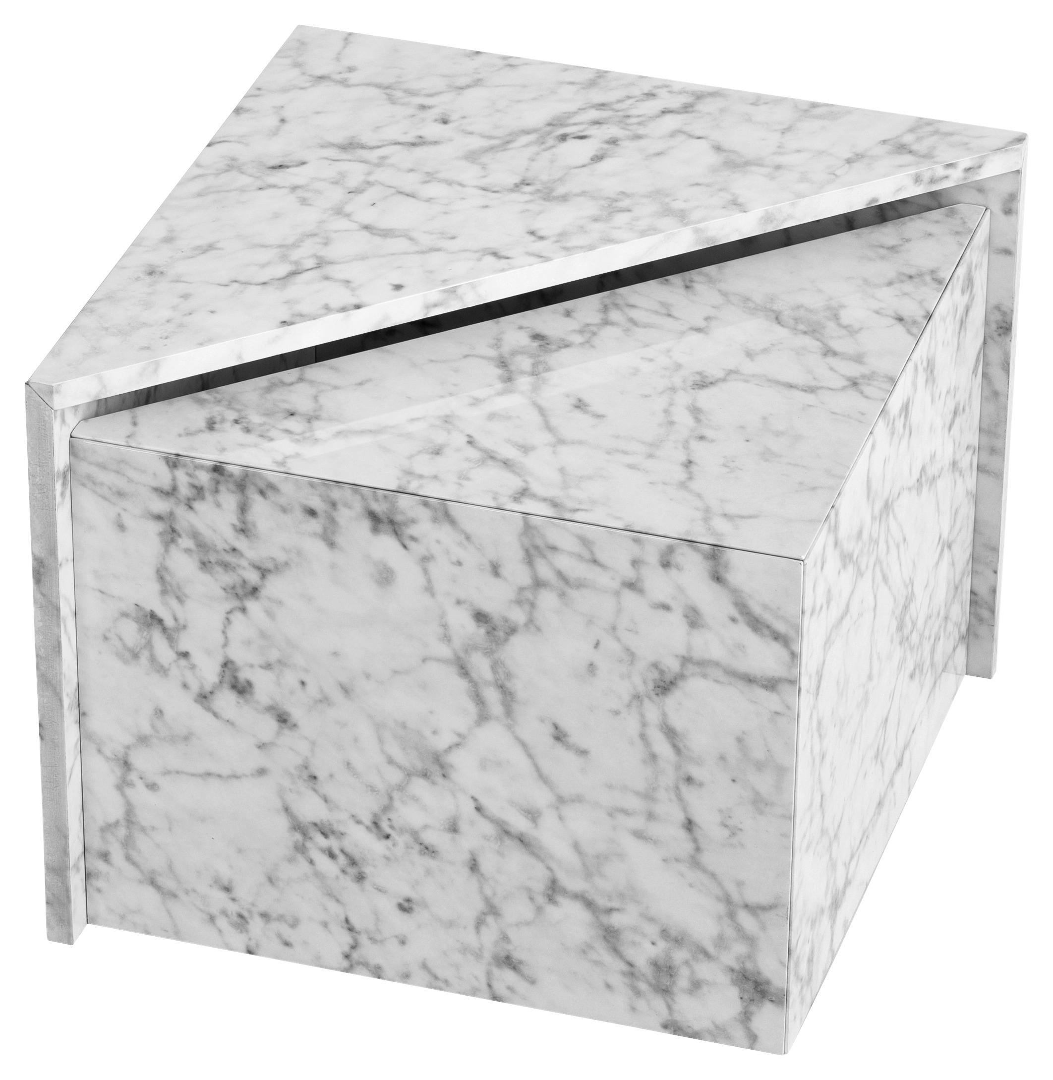 Klubska Miza Monobloc - siva/bela, Trendi, leseni material (50/50/41,5cm) - Livetastic