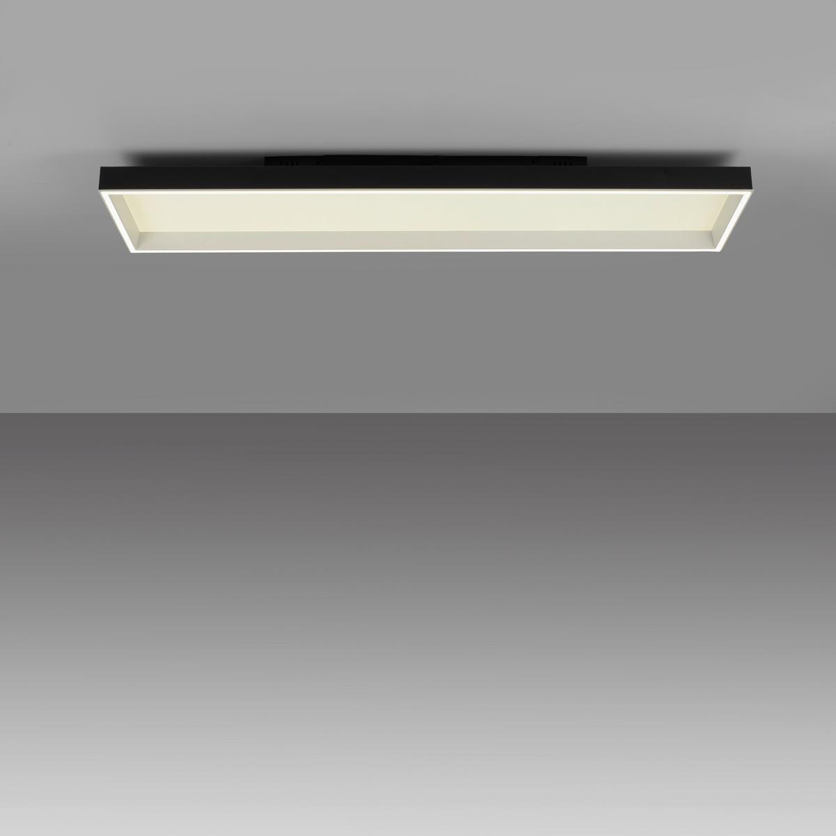 LAMPA SUFITOWA LED 6317-18 Q-MAGONG - czarny, Basics, tworzywo sztuczne/metal (120/30/8.4cm) - Paul Neuhaus